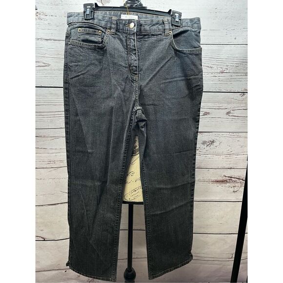 Van Heusen Denim - Van Heusen Womens Gray‎ Wash Stretch Denim Jeans Size 10 Short Casual Pants